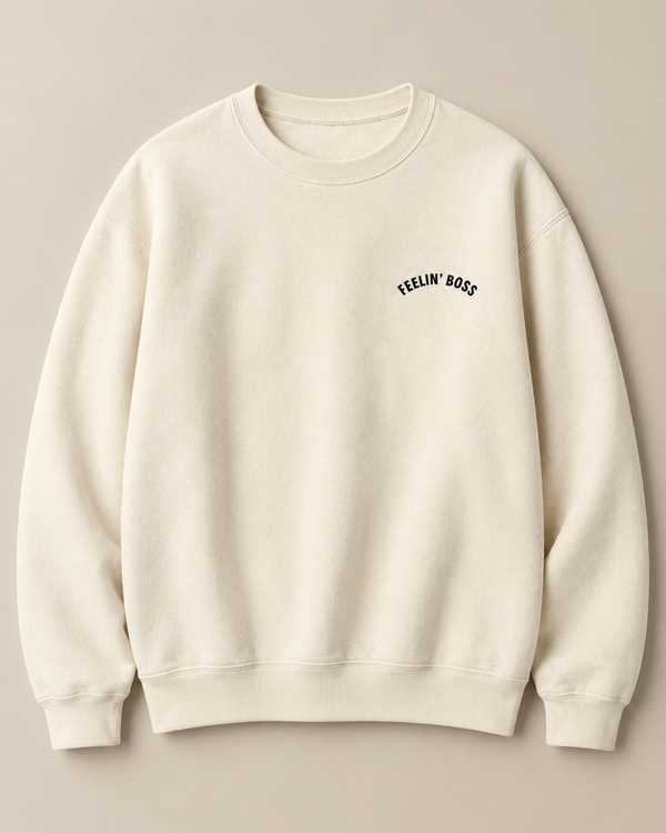 Feelin' Boss Shirtshirt - Cream/ Black