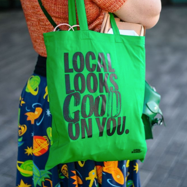 Shop Local Tote Bag Green